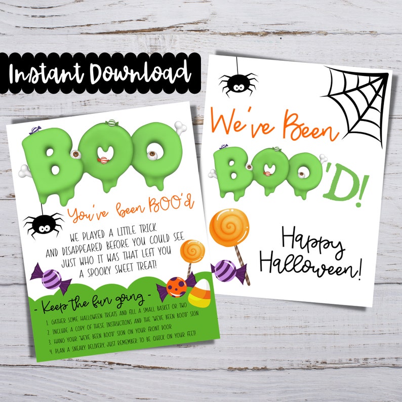 You've Been Boo'd Printable, You've Been Booed, Halloween Boo Basket ...
