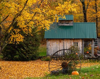 Roger's Sugar Shack in Fall, Lakes Region, New Hampshire