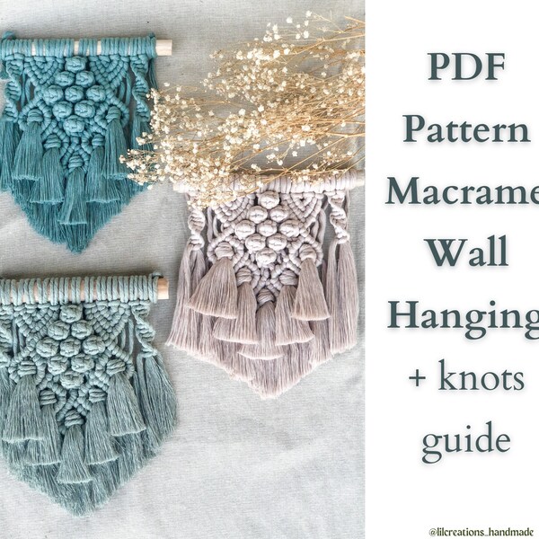 Small Macrame Pattern - Etsy