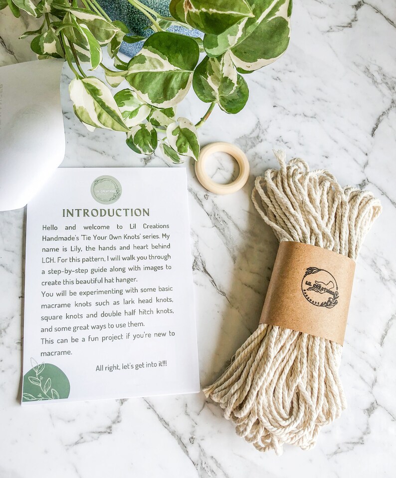 DIY KIT Macrame Hat Hanger Hat Holder Printed Stepbystep Etsy Australia