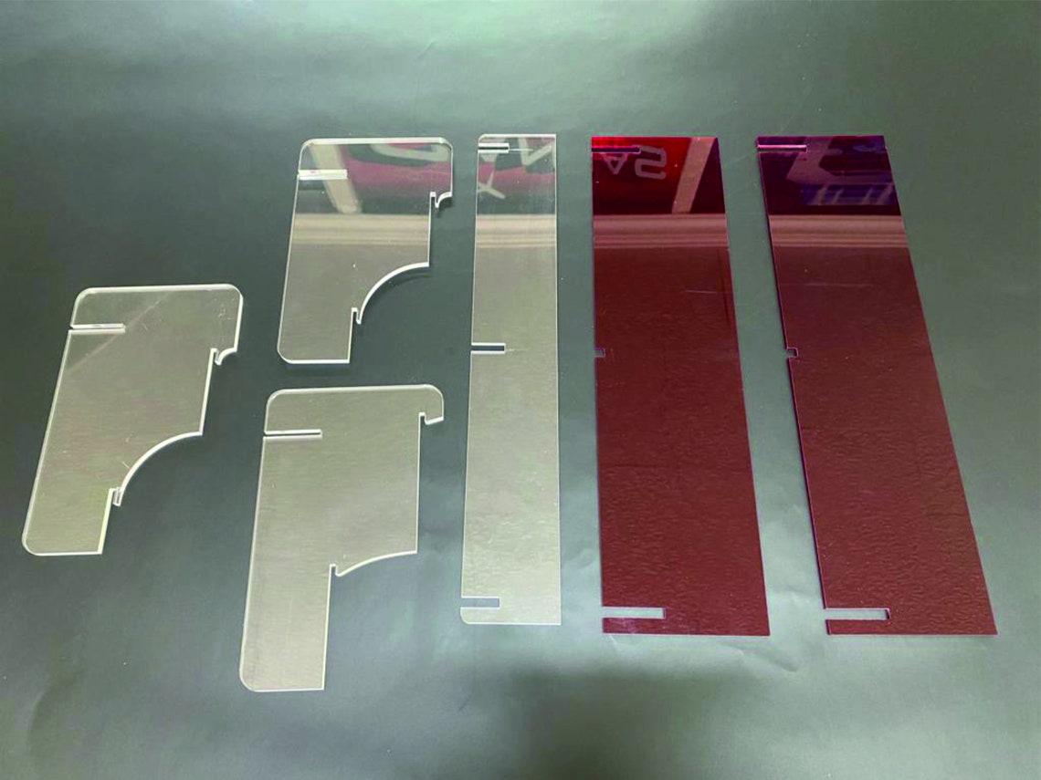 Stunning Detolf Display: Acrylic Colored Transparent Plexi Portable ...