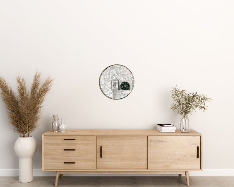 The Phases of the Moon Wall Mirror Set of 5 Moon Decoration Etsy