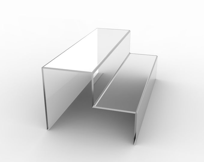 Two Steps Riser Acrylic Shelve Stand - Etsy