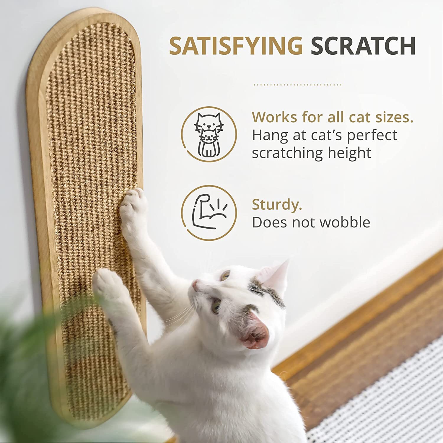 Cat Wall Scratcher Sisal Fabric,Cat Scratcher Wall Mount,Cat Scratching  Post for Indoor Cats,Cat Scratch Pad for Wall,Floor,Door,Window,with  Suction Cup and Adhesive Pad (Orange) - Yahoo Shopping