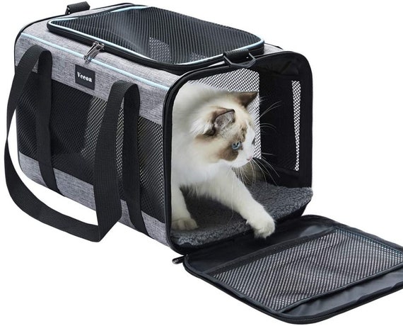 SEVVIS Extra Large Cat Carriers for Cats 20 lbs+, Soft Sided Pet Carrier  Bag for Dogs, Portable Large Dog Carrier- Collapsible Folding Pet Travel