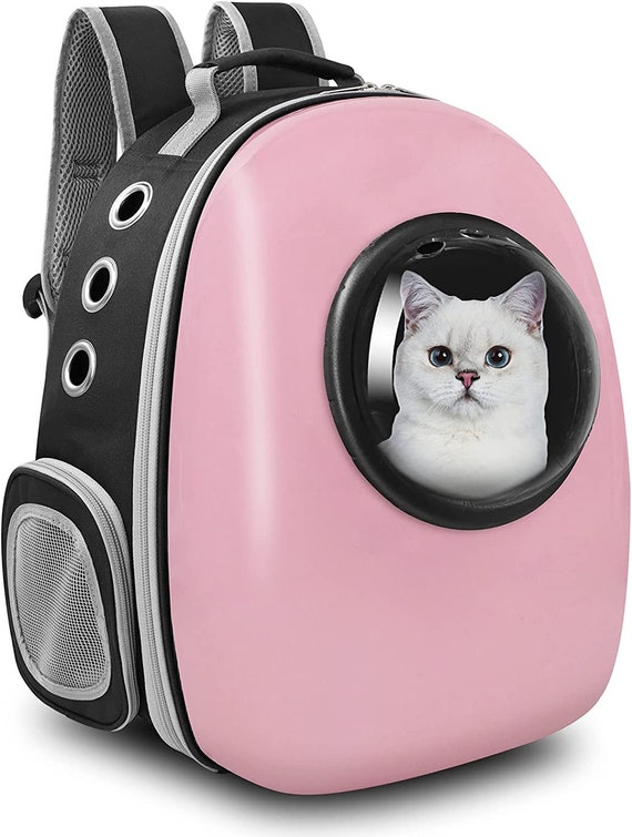 Cat Carrier - Breathable Space Bubble Cat Backpack, Pink