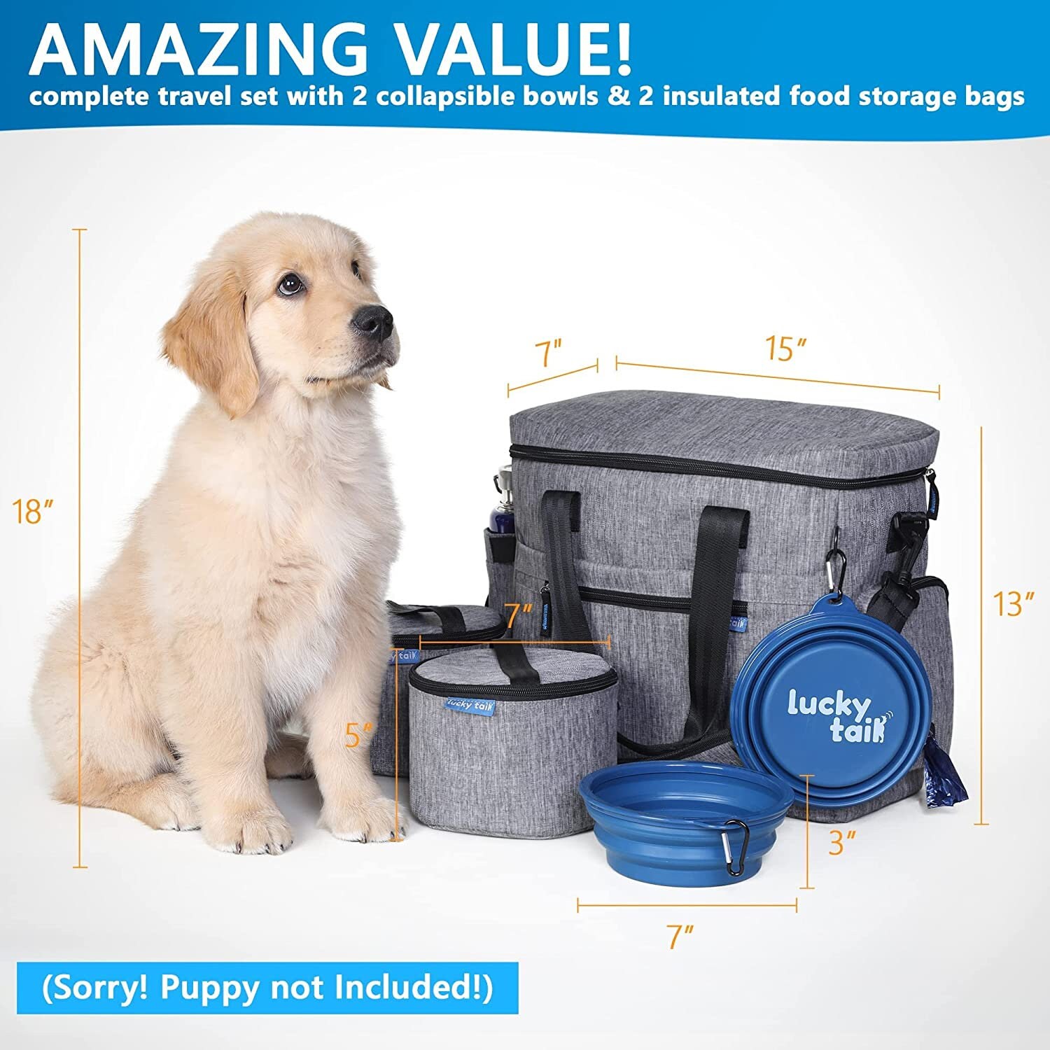 Pet travel organizer best sale bag