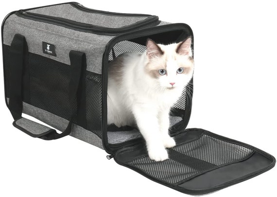 Pet Carrier for Small Medium Cats Dogs,Airline Approved Small Dogs Carrier  Collapsible Medium Cat Carriers Soft-Sided, Portable Pet Travel Carrier for