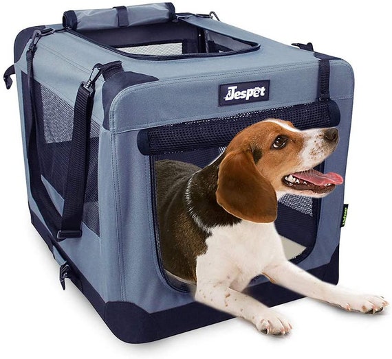 Soft Pet Crates Kennel 26, 30 & 36, 3 Door Soft Sided Folding Travel Pet  Carrier With Straps and Fleece Mat for Dogs, Cats, Rabbits 