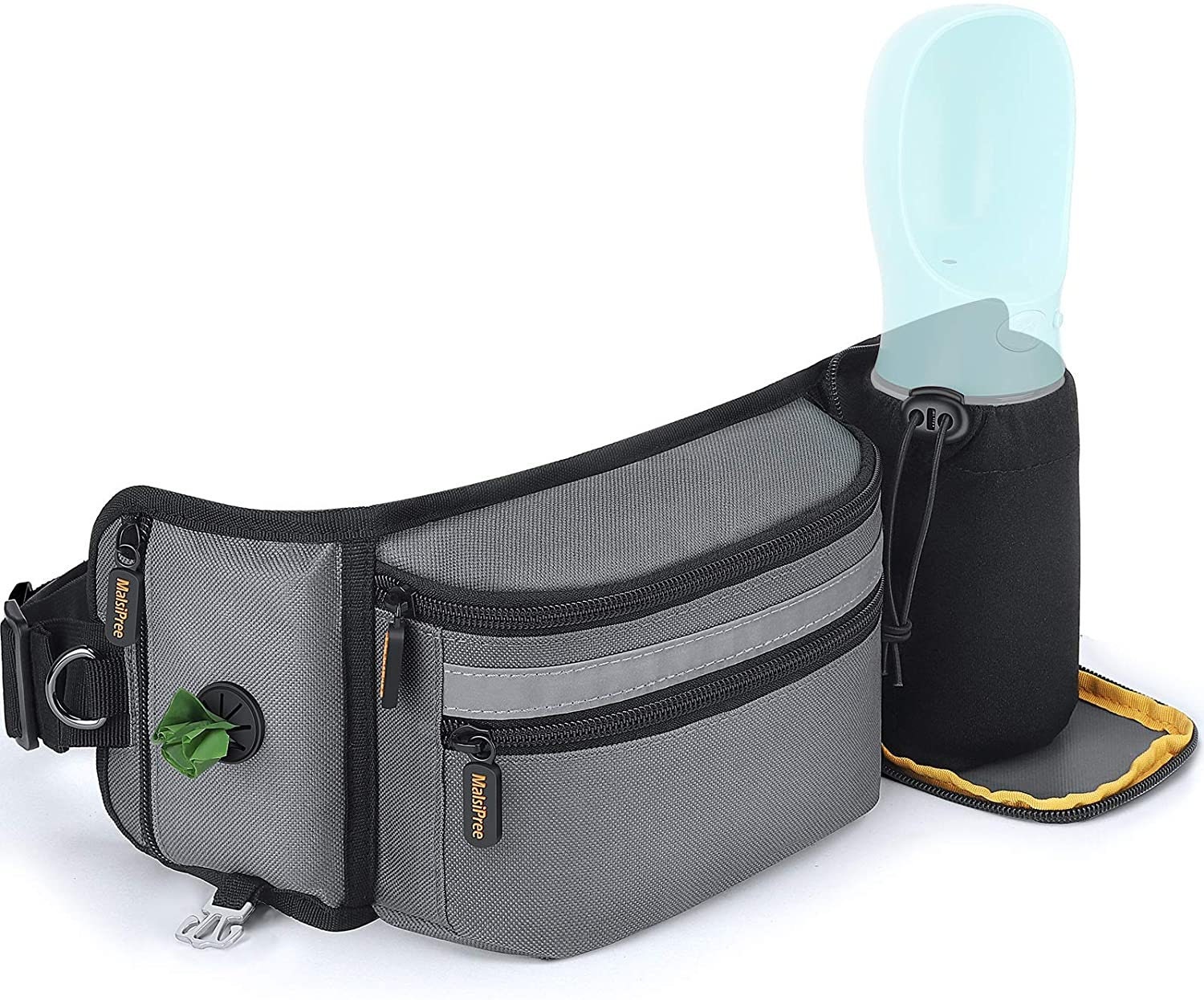 SYGA Chest Bag Waist Fanny Pack Running Belt for Men Women Unisex Bum Bag  with Headphone Jack and 4-Zipper Pockets Adjustable Belt for Outdoors Yoga