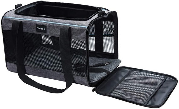 Carriers Soft-sided Pet Carrier for Cats, Approved Small Dog Carrier Soft  Sided, Collapsible Puppy Carrier 