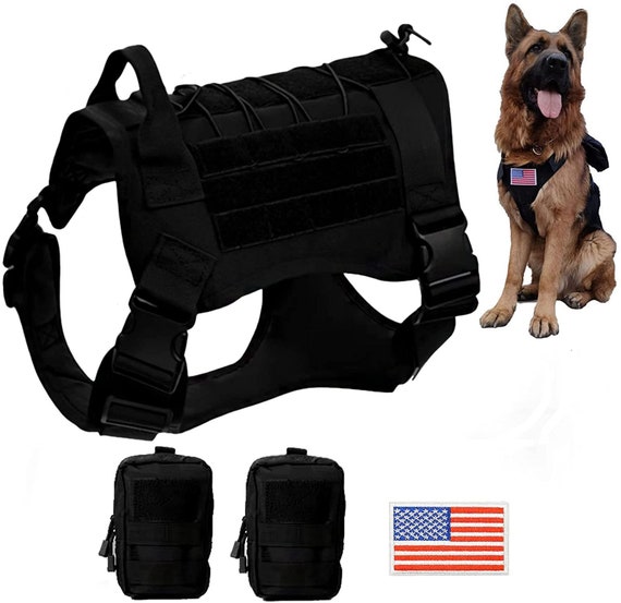 Harnais tactique pour chien Extérieur Grand Chien Vêtements Tactiques  Vêtements pour chiens Gilet Militaire Fan Tactique Équipement Tactique  Vêtements pour animaux de compagnie Chest Harness Suit -  France