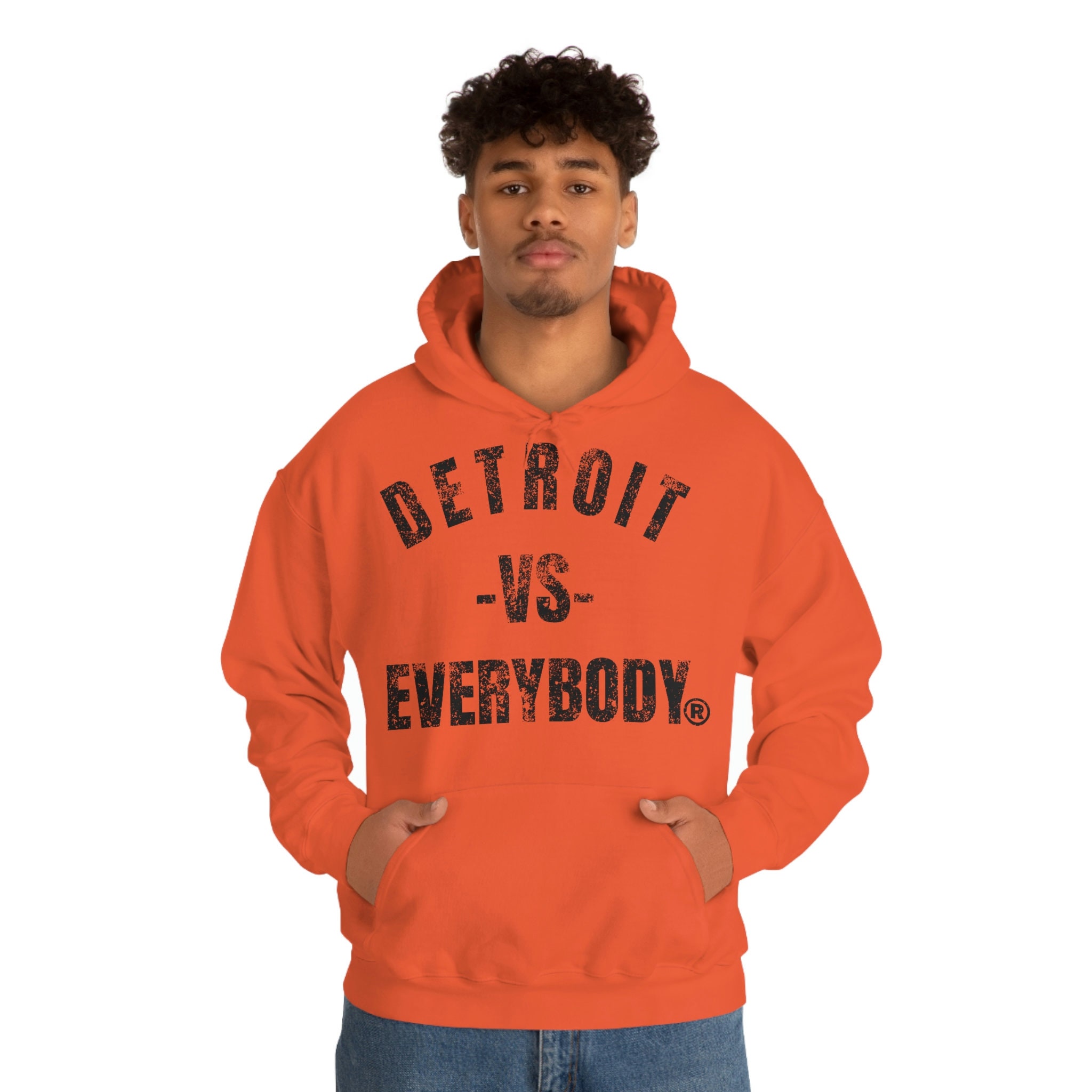 THEUGLYE® Detroit VS Everybody Unisex Heavy Blend Hooded Sweatshirt 