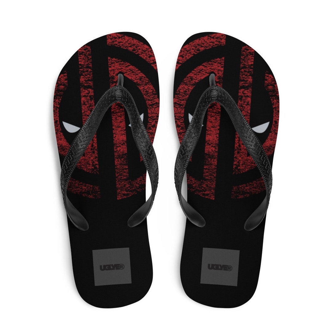 UGLYE Deadpool Bootleg Flipflops Etsy