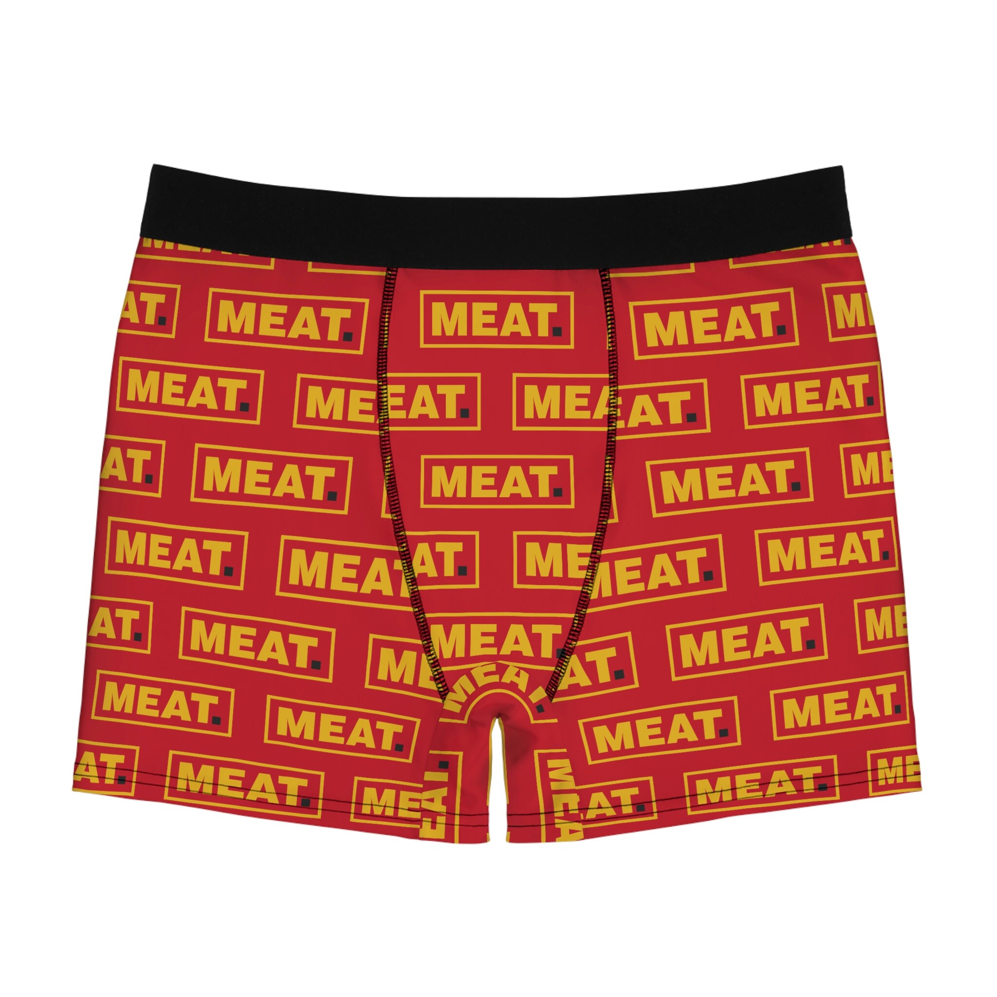 UGLYE® MEAT Men's Boxer Briefs Dark Red Etsy