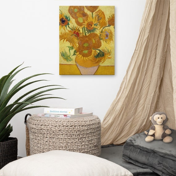 Sunflowers by Vincent Van Gogh on Canvas Etsy
