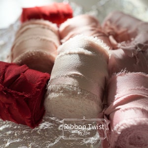 5 Yards Raw Frayed Edge Ribbon 4cm Wide | Party decorations | DIY | Wedding decorations | Flower ribbons | Gift wrapping