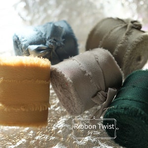 5 Yards Raw Frayed Edge Ribbon 4cm Wide | Party decorations | DIY | Wedding decorations | Flower ribbons | Gift wrapping