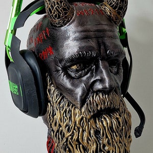Mimir Headphone Stand ,  Collectible Figure ,God of War Statue, Game Decor , Gamer, Gift