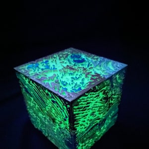 Transformers Allspark Cube with Stand , Handpainted, Gift for Him and Her, Movie fans