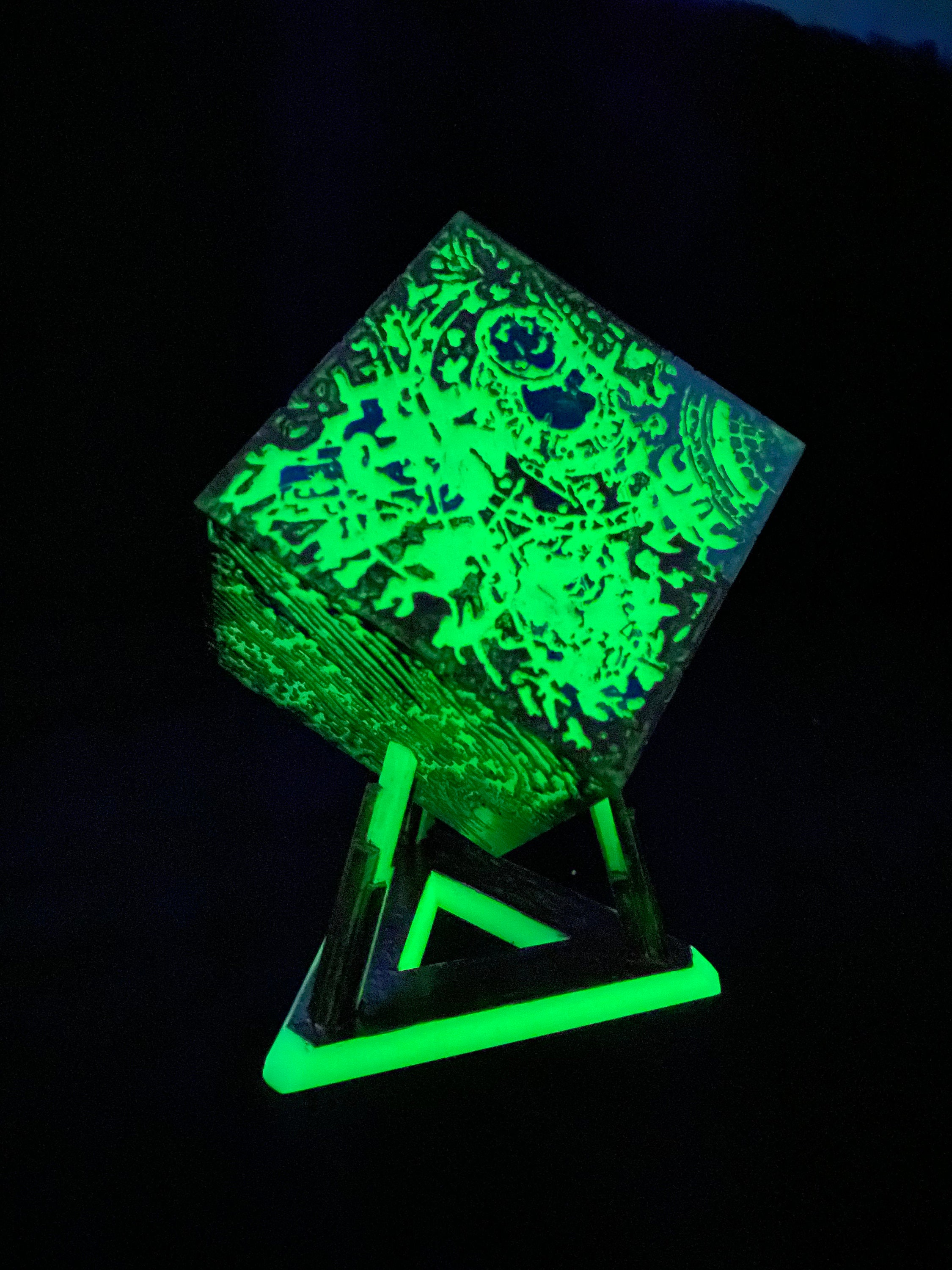 Transformers Allspark Cube With Stand , Handpainted, Gift