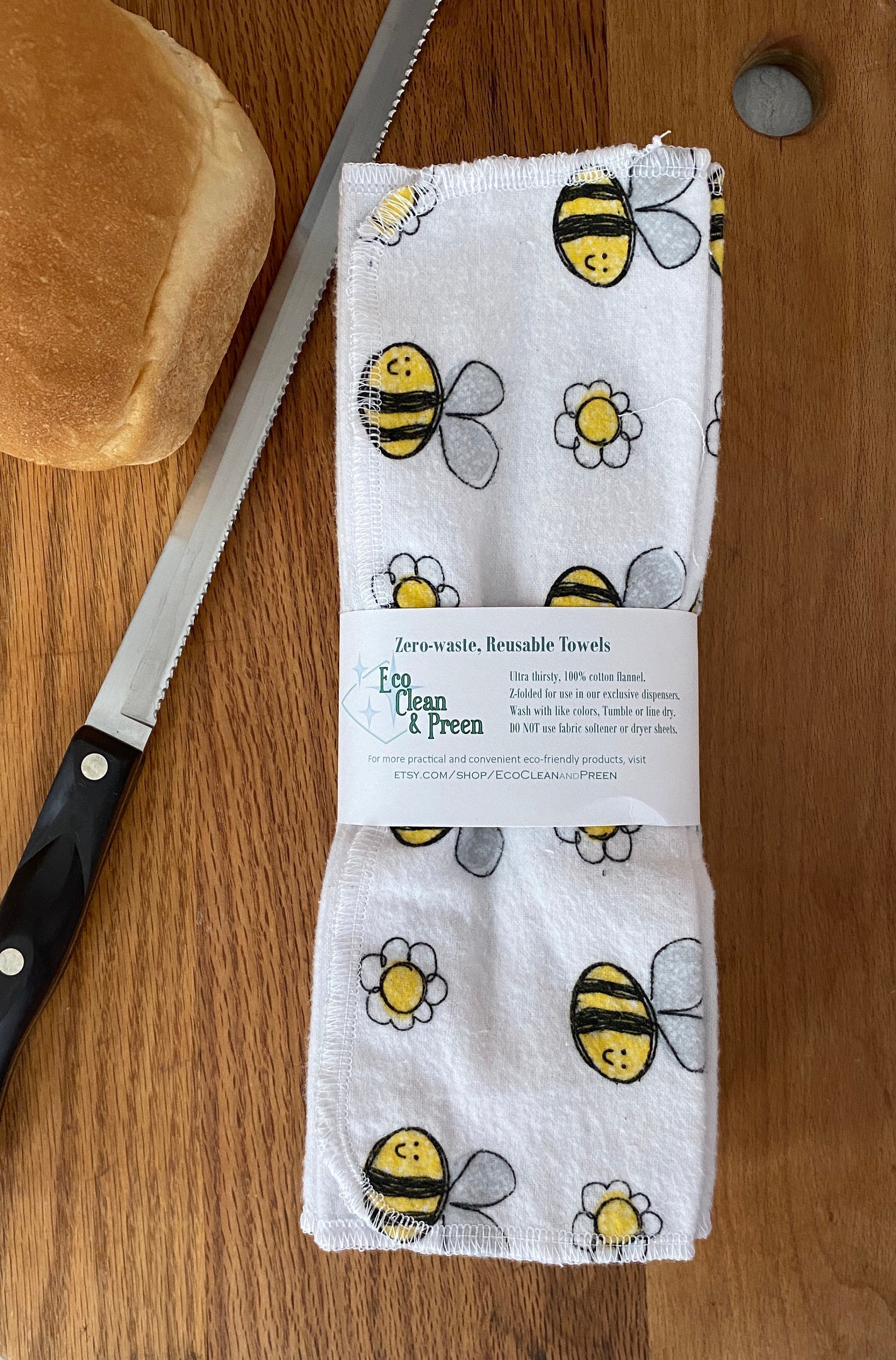 Eco Friendly Paperless Towel Sustainable Gift 100 Cotton Etsy