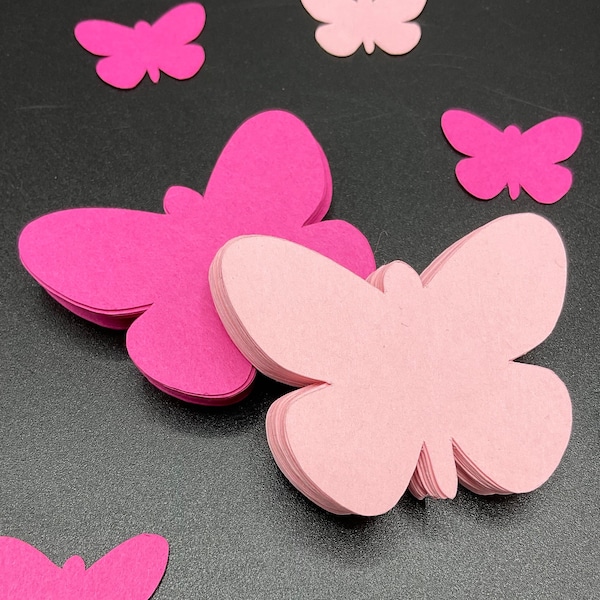 Die Cut Butterfly Shape 50 pieces, Paper Card Stock, Luxe Paper & Multiple Sizes