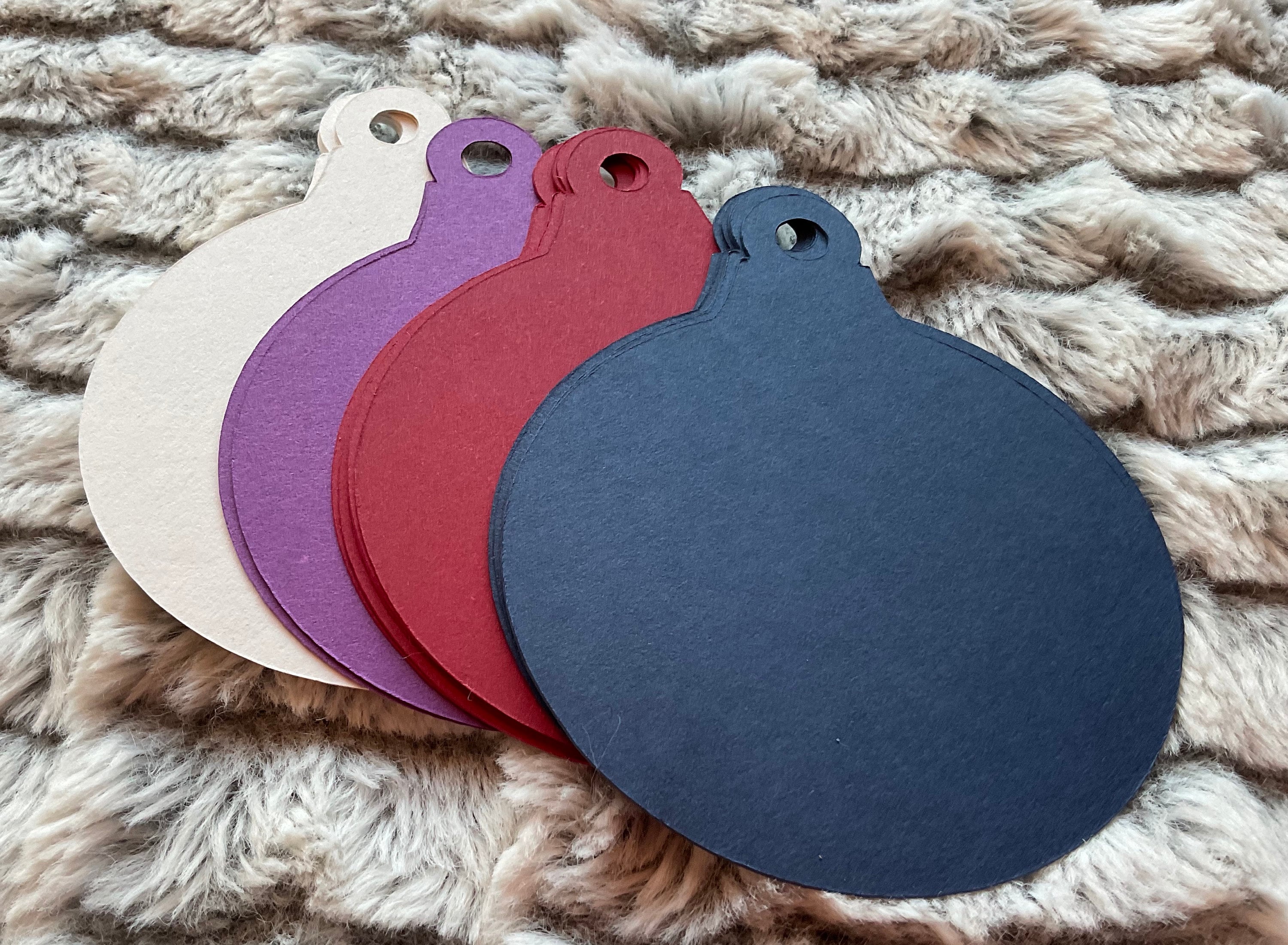 Christmas Ornament Paper Cut Outs Set of 24 Bulletin Board Die Cuts on Card Stock Etsy