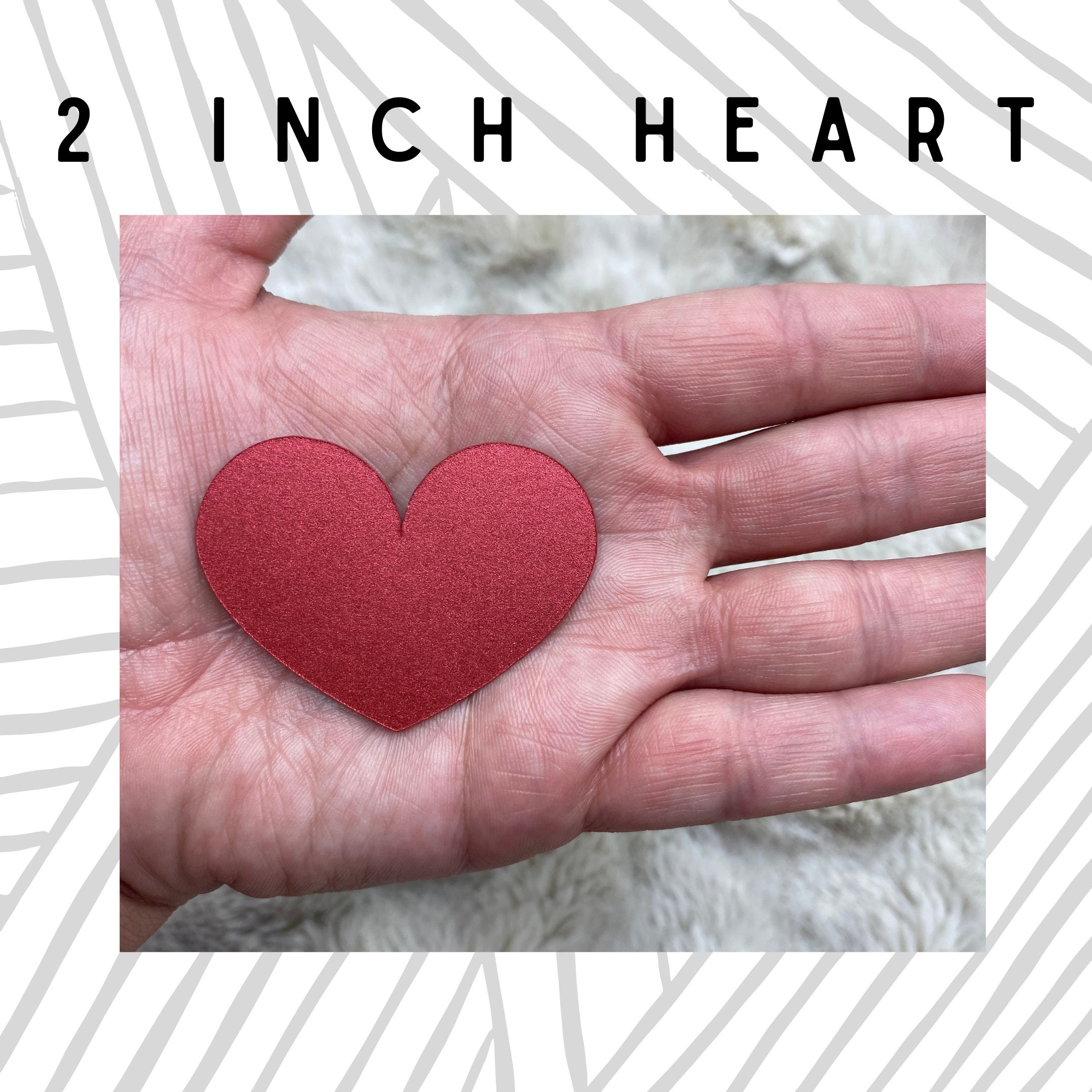 Card Stock Paper Hearts 50 Pieces Luxe Quality Multiple Etsy