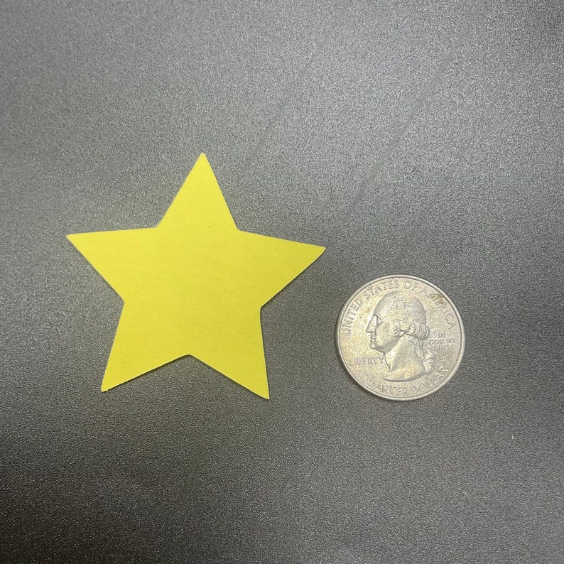 Star Cut Outs Set of 24 Bulletin Board Die Cuts on Card Stock Etsy