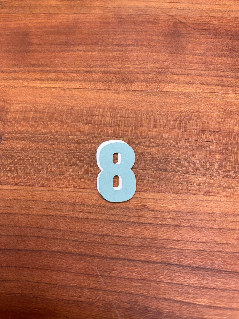 Number Paper Cut Outs Set of 100 Bulletin Board Die Cuts on Card Stock Etsy