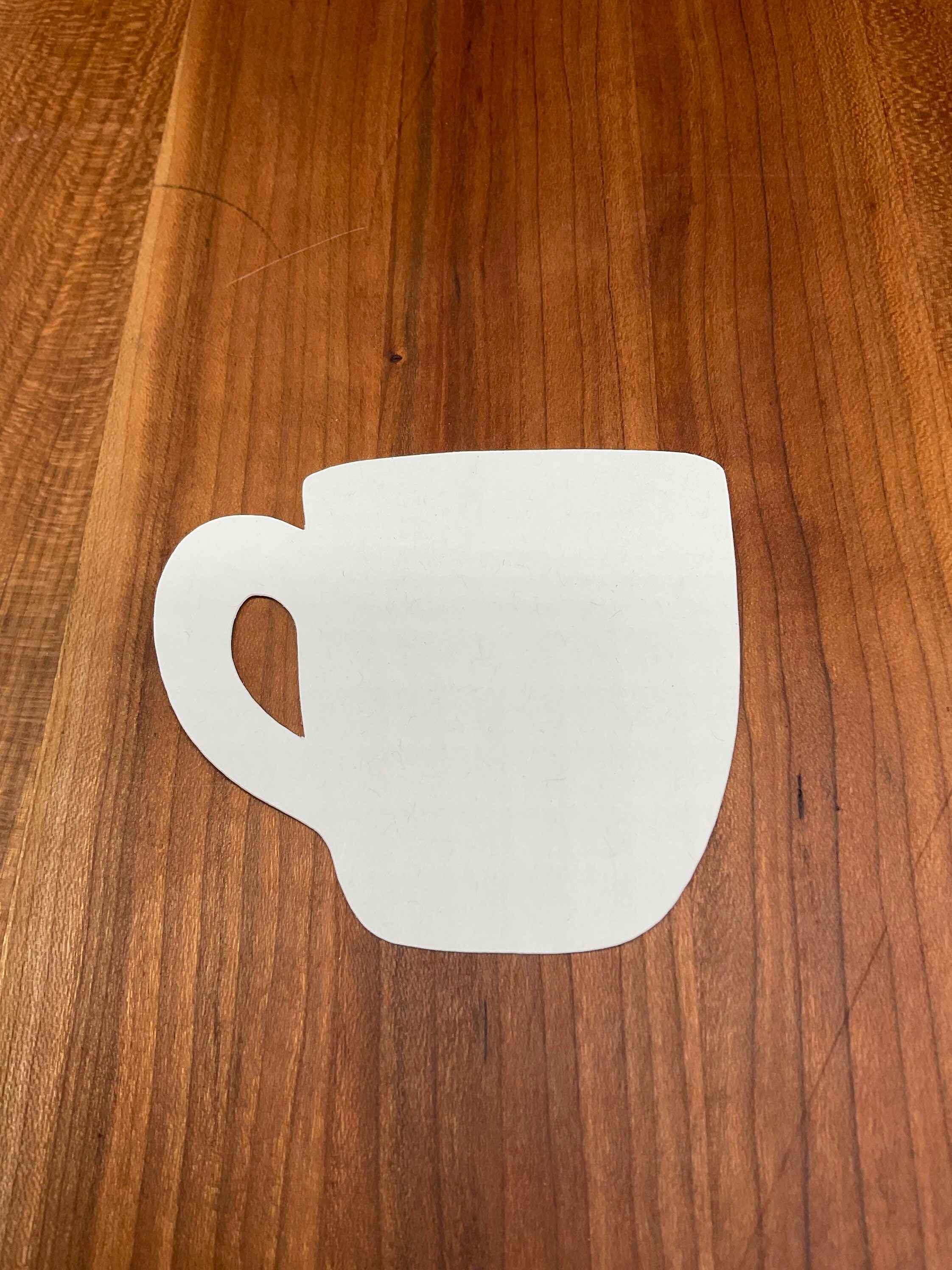 Coffee Mug Paper Cut Outs Set of 24 Bulletin Board Die Cuts on Card ...