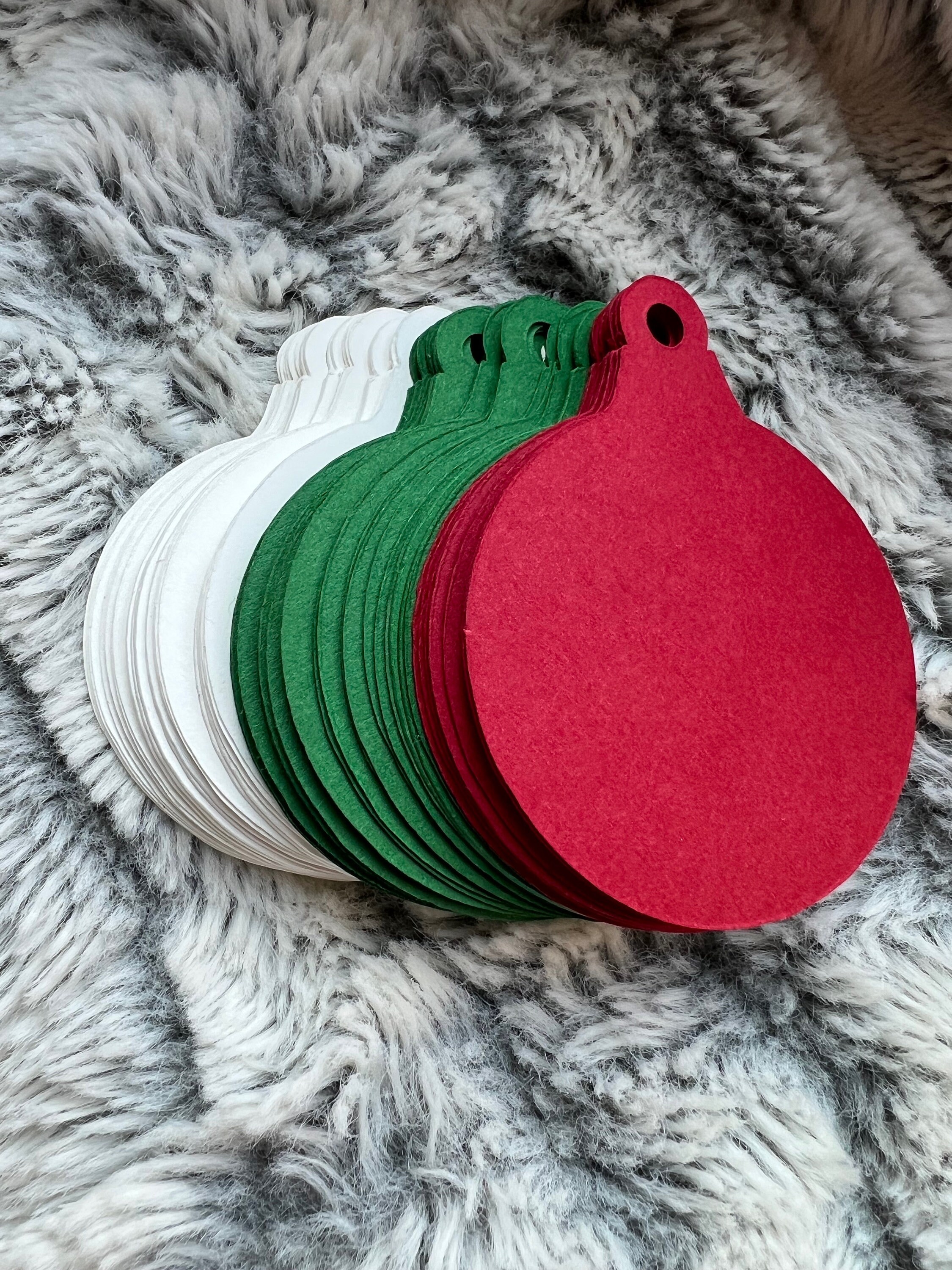 Christmas Ornament Paper Cut Outs Set of 24 Bulletin Board Die Cuts on Card Stock Etsy