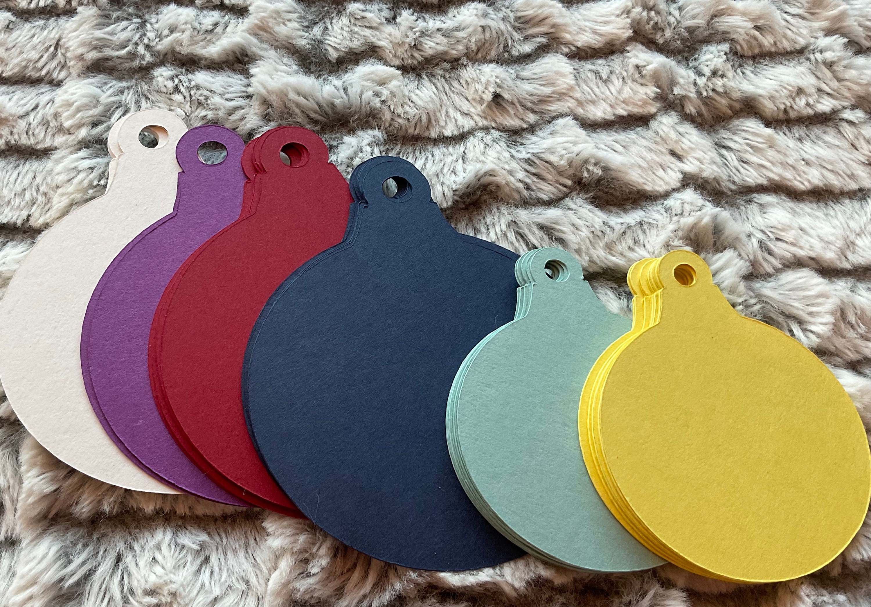 Christmas Ornament Paper Cut Outs Set of 24 Bulletin Board Die Cuts on Card Stock Etsy