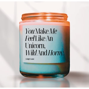 Wild & Horny, Naughty Valentines Day Candle, Naughty Valentines Day Gift For Him, Anniversary Gift, Naughty Birthday Gift Boyfriend