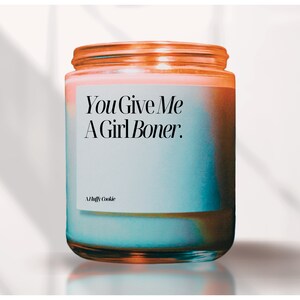 Girl Boner, Naughty Valentines Day Candle, Naughty Valentines Day Gift For Him, Anniversary Gift, Naughty Birthday Gift Boyfriend