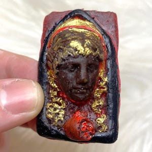 Handmade Persephone Statues - 2" Natural Metals Talismans - Pocket Mini Altar Charm, Spirituality Pagan Witch Figurine, Witchy Gift