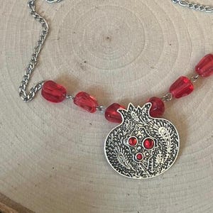 Persephone Devotional Pomegranate Necklace - Queen of the Underworld