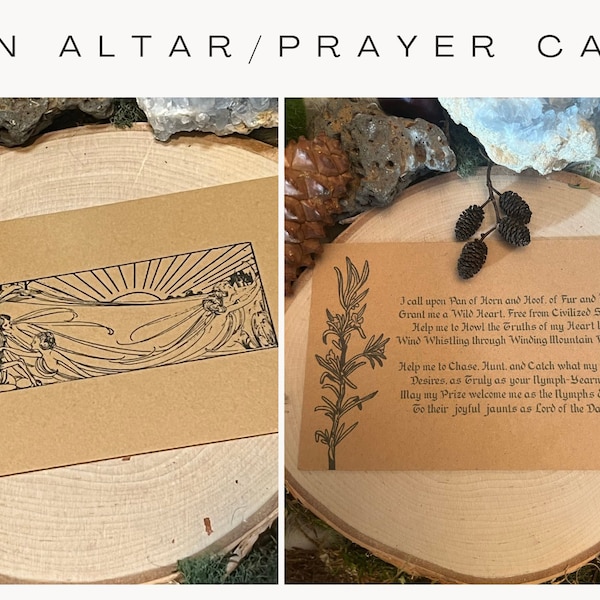 Pan Prayer Card/Altar Card