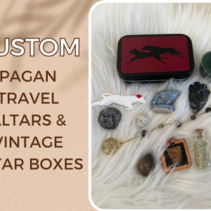 Custom Pagan Altar Boxes/Travel Altars