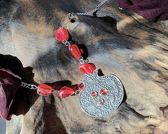 Persephone Devotional Pomegranate Necklace - Queen of the Underworld