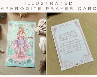 Aphrodite Prayer Card