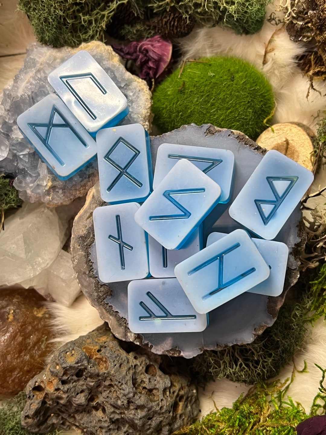 Glacial Rune Glacial Ice Rune Divination Set - Etsy
