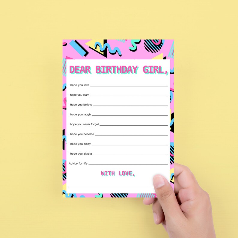 90s Themed Birthday Games Printable Born in 1992 Bday Party Activities ...