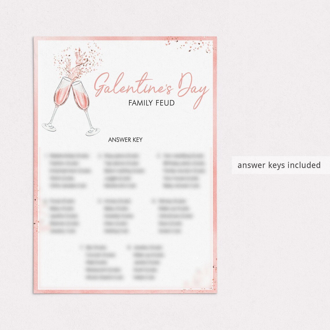 Galentines Day Games Bundle Printable Drink If Galentine's Day Party ...