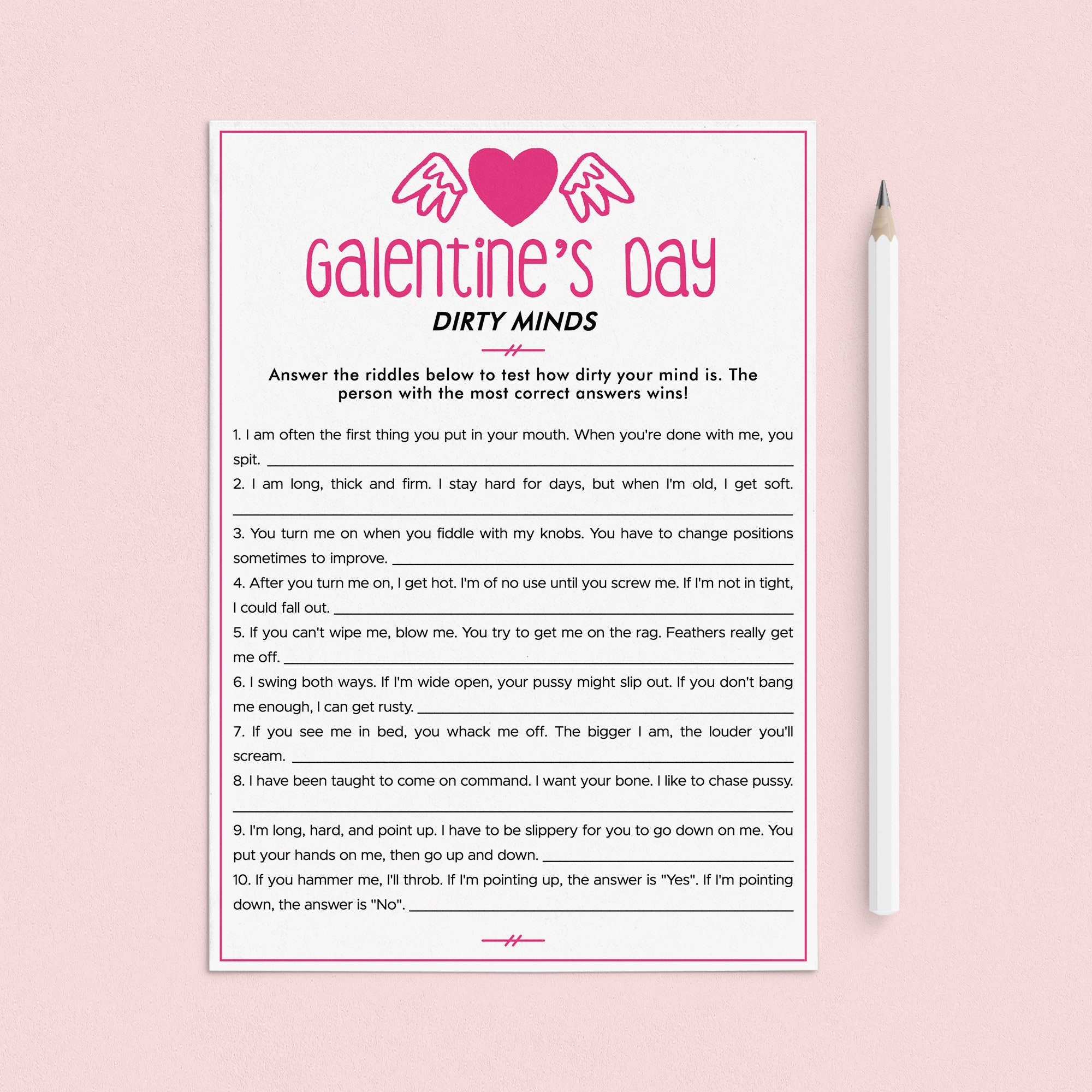 Galentines Games Bundle Editable Galentines Day Games Printable Dirty ...