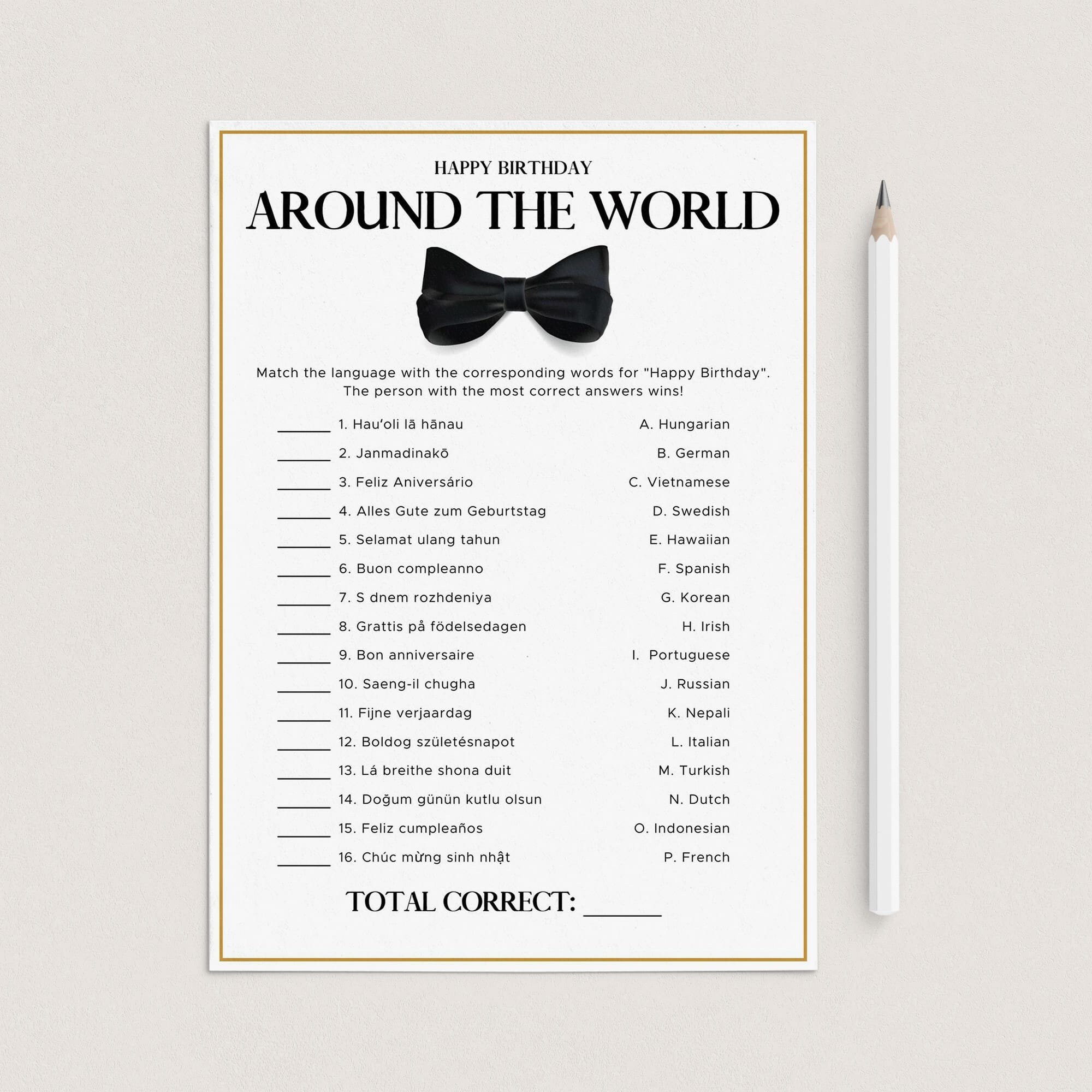 1952 Birthday Games Bundle Instant Download Adults Party Etsy Australia