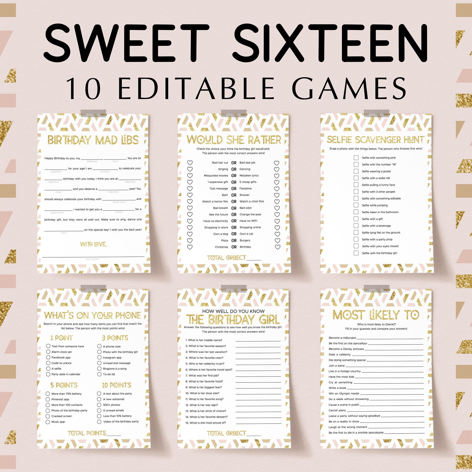 sweet-16-birthday-party-games-bundle-editable-template-16th-bday-bash-activities-for-her-turning-sixteen-years-old-ideas-pink-and-gold-mp2-etsy for Free Printable Sweet 16 Party Games Sweet 16 Birthday Party Games Bundle Editable Template 16th Bday Bash Activities for Her Turning Sixteen Years Old Ideas Pink and Gold MP2 - Etsy for Free Printable Sweet 16 Party Games