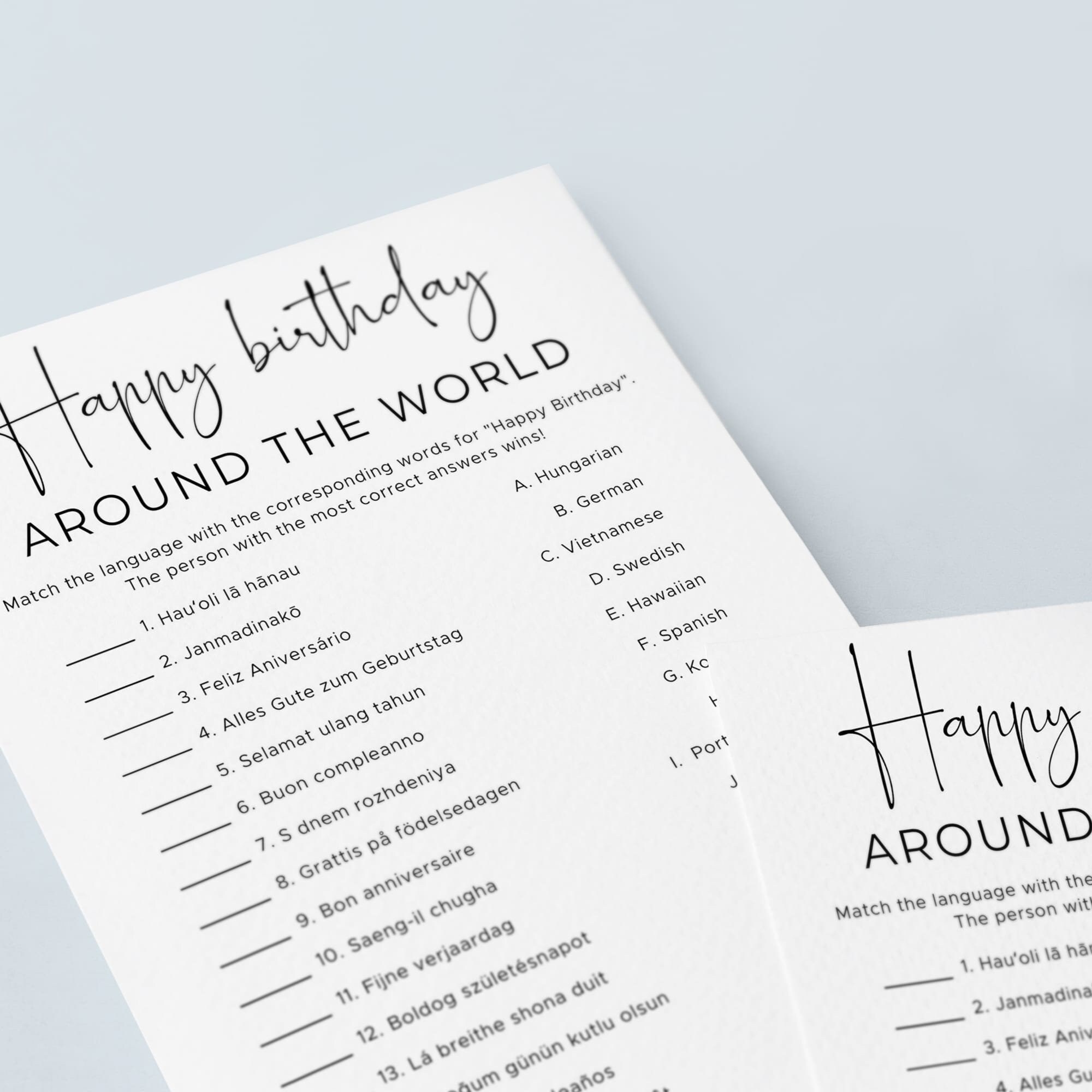 Printable Birthday Games For Dad Husband Father Birthday Party Etsy