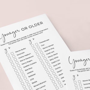 75th Birthday Games Printable Simple Birthday Party Activity - Etsy
